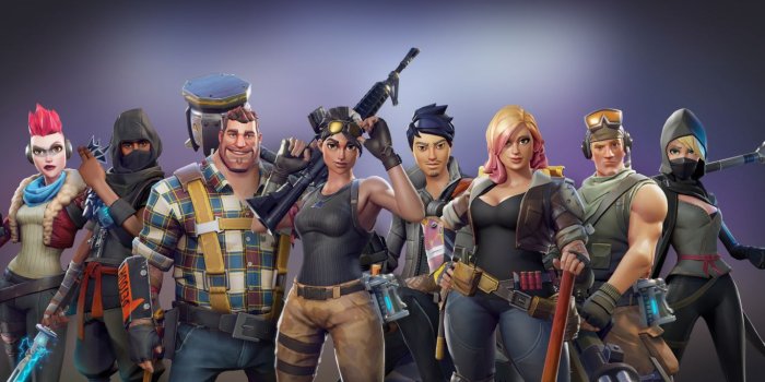 1366x768 Download 1366x768 wallpaper all characters, video game, fortnite
