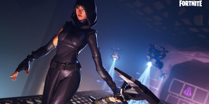 1366x768 Fortnite fate outfit skin HD wallpaper download