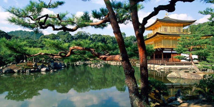 1600x1200 Known places: Kinkakuji Temple Kyoto Japan, desktop wallpaper nr. 24450