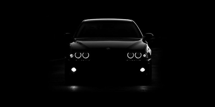 1366x768 wallpaper for desktop, laptop | ad74-bmw-car-black-light