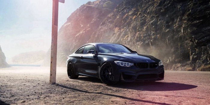 1366x768 Download wallpaper 1366x768 bmw, m4, f82, black, side view tablet