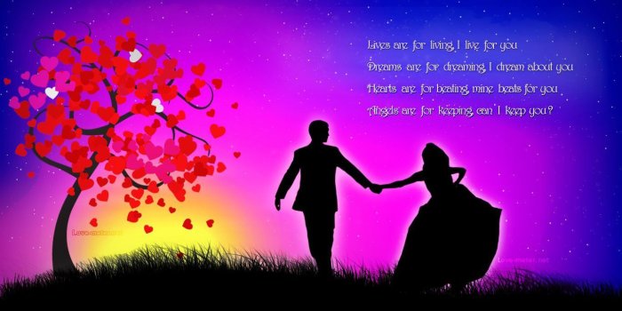 1366x768 Romantic 3D Wallpapers