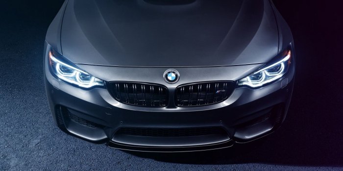 1366x768 Download wallpaper 1366x768 bmw, m4, hood, front view tablet, laptop