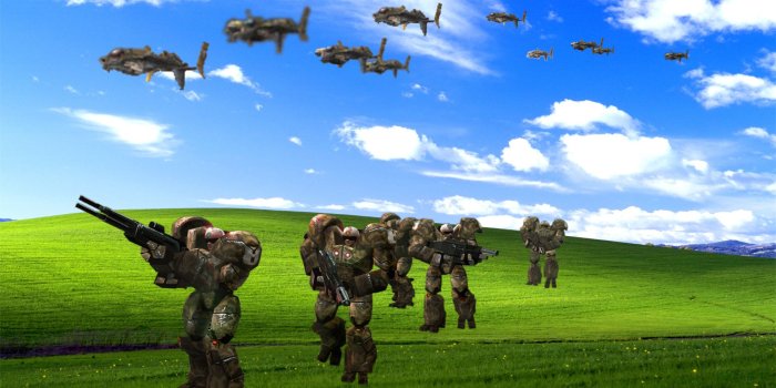 1920x1200 I took a screenshot that reminded me of the old Windows XP wallpaper