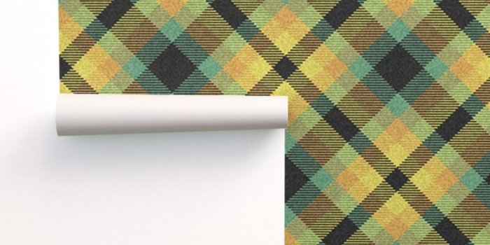 1024x1024 Autumn Woodland Plaid on Isobar by eclectic_house | Roostery Home Decor