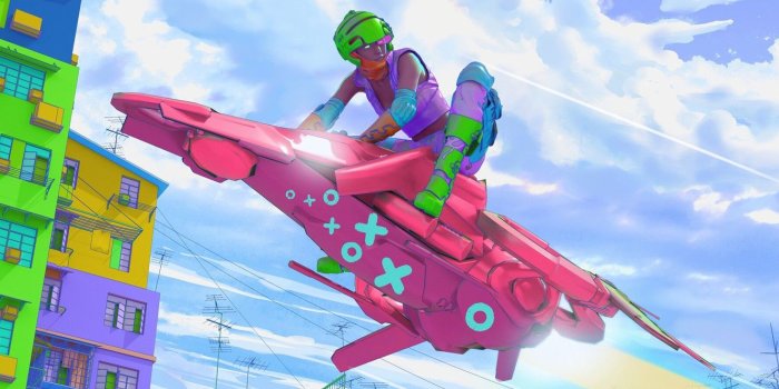 1332x850 Wallpaper The city, Style, Bike, Sky, Color, Art, Speed, Style