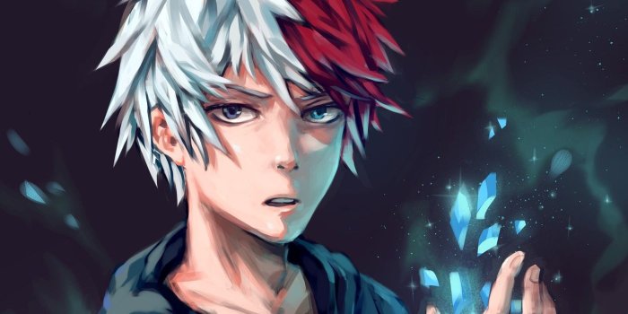 1332x850 Wallpaper ice, guy, My Hero Academia, Boku No Hero Academy, Todoroki