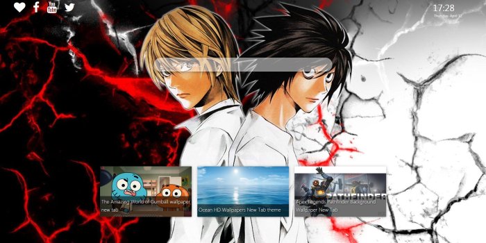 1919x970 Death Note Wallpaper Background New Tab - New Tabsy