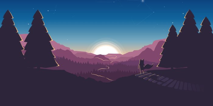 2880x1800 Firefox Sunset Forest Artwork #2423 Wallpapers and Free Stock Photos