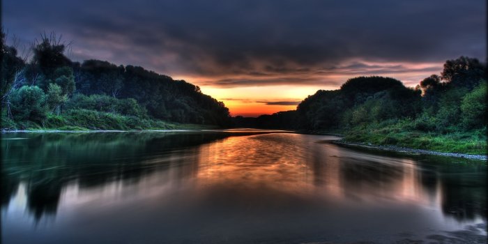 1920x1080 Sunset Landscape of Forest Lake Wallpaper | PNG Transparent best