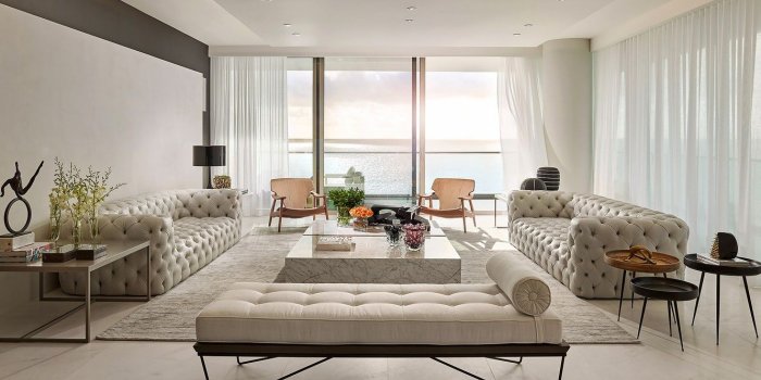 1332x850 Wallpaper room, interior, Miami, living room, Modern Luxury Interior