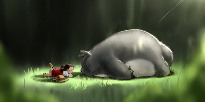 1366x768 Cute Totoro Hd Wallpapers ~ Kecbio