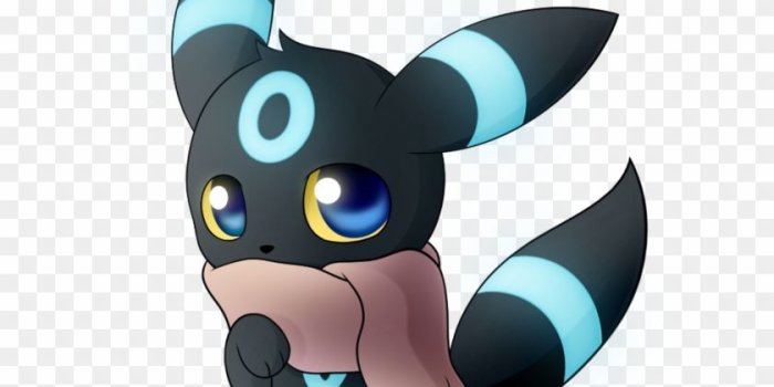 840x985 Shiny Umbreon - Cute Chibi Shiny Umbreon, HD Png Download - 774x1032