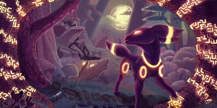 1920x1080 Download 1920x1080 Wallpaper Umbreon, Pokémon, Anime, Art, Full Hd