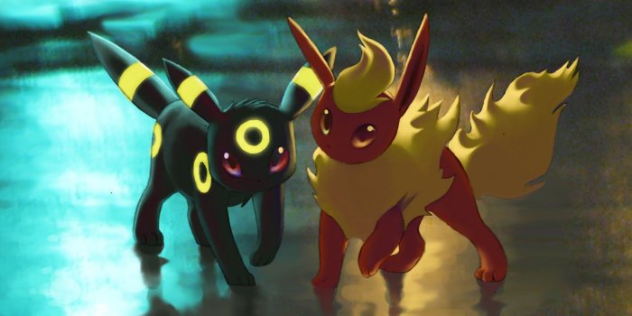 1600x1196 I'm So Random: flareon and umbreon