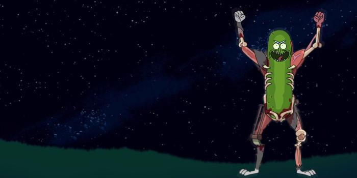 1366x768 Pickle Rick Wallpaper (Space - No Text) - Album on Imgur