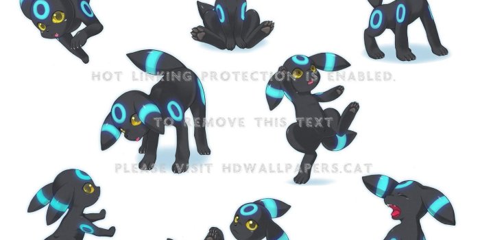 1440x1200 umbreon pokemon cute eevee dark anime