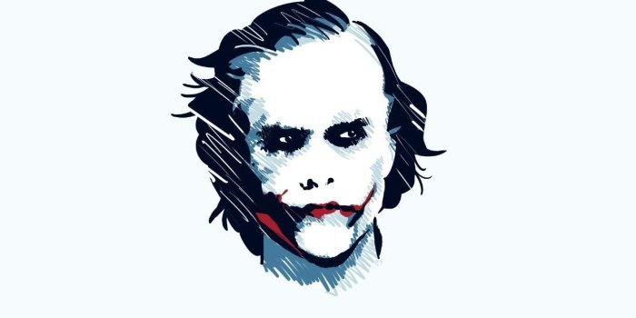 1366x768 3387037 Heath ledger, Smiling, White background, Joker wallpaper and