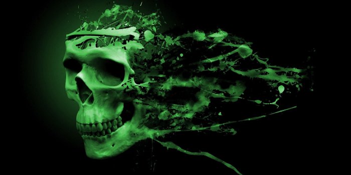1920x1080 76+ Green Skull Wallpapers on WallpaperPlay