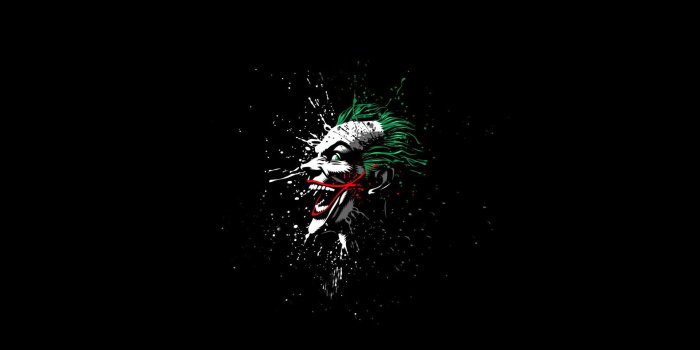 1920x1080 Joker, Batman, Comics, Black, Artwork, Green, Red, White 4K HD