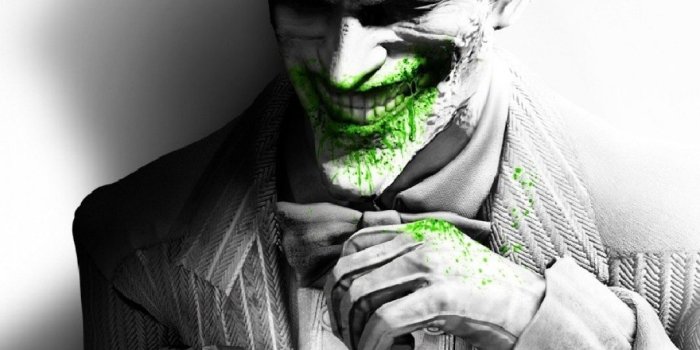 1080x1920 1080x1920 Wallpaper batman arkham city, joker, smile, suit, flower