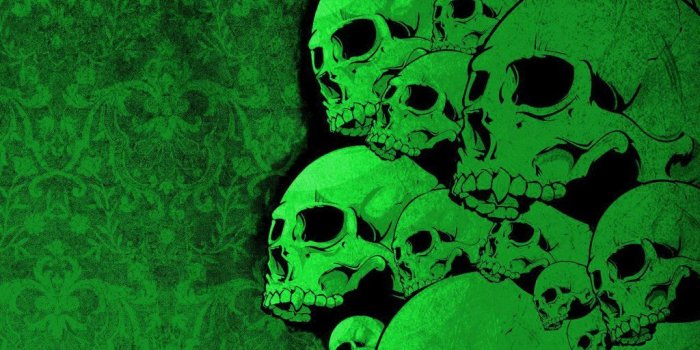 1024x819 green skulls by sunnydarkside.deviantart.com on @DeviantArt | skunk