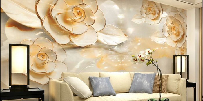 1000x796 Details about 3D Wallpaper Bedroom Mural Roll Modern Luxury Embossed