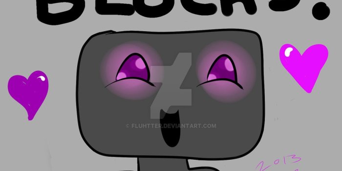 1280x960 Cute Enderman by Fluhtter