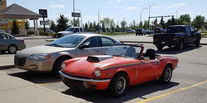 1024x768 Triumph Spitfire 1500 | Triumph Spitfire with a probably eng…