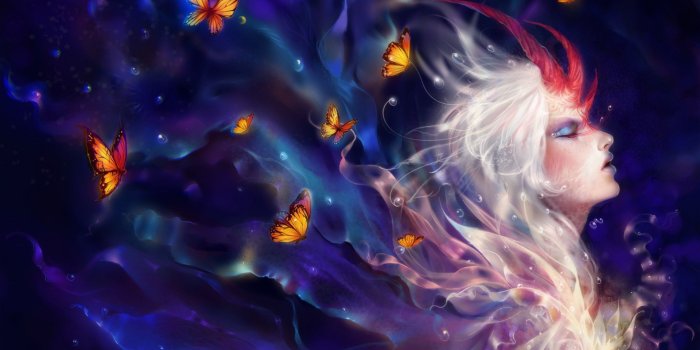1920x1200 Butterflies on the fairy wallpaper - Fantasy wallpapers - #47278