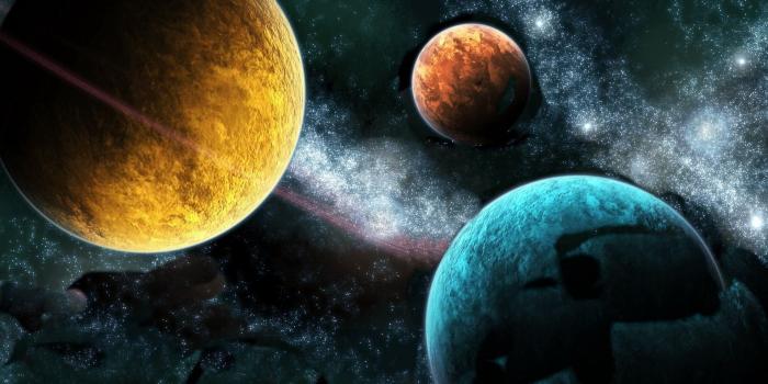 1920x1200 Wallpaper Different colors of the three planets 1920x1200 HD Picture