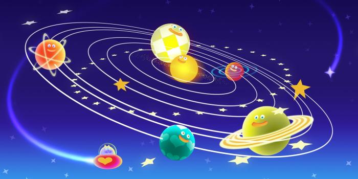 1920x1080 humor, Colorful, Space, Planet, Sun, Solar System, Stars, Smiling