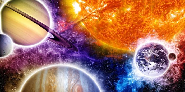 2560x1440 Wallpaper Beautiful space, colorful, planets, stars, sun 2560x1440