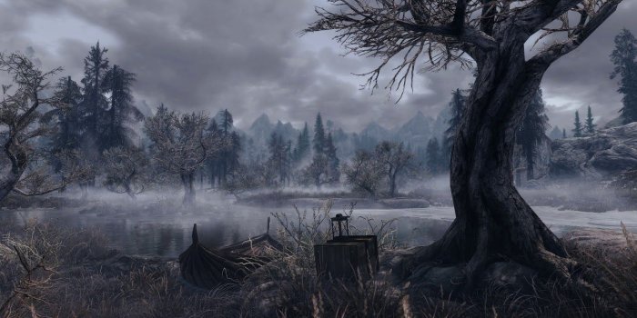 1280x720 Forest of Ghosts - (Skyrim SE) - [Live Wallpaper] 4K