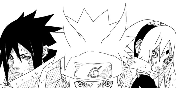 2000x2841 Naruto, Sasuke, and Sakura illustration, Naruto Shippuuden, manga