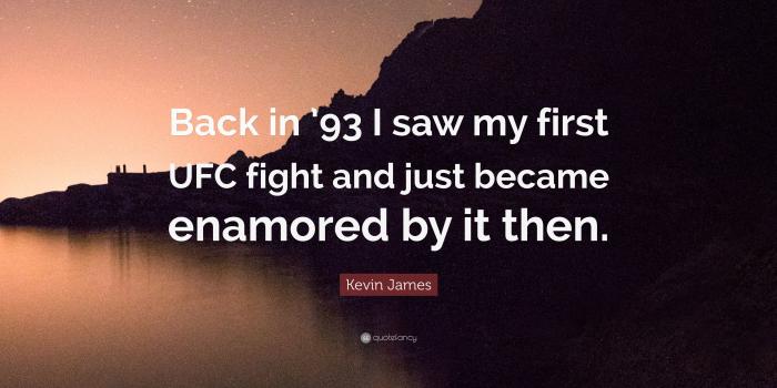 3840x2160 Kevin James Quote: “Back in '93 I saw my first UFC fight and just