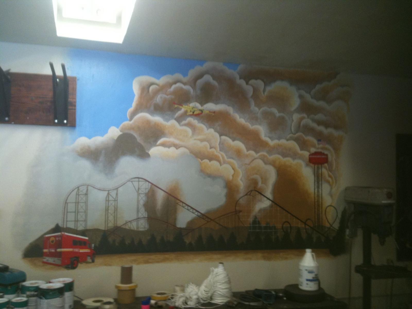 2048x1536 Wall Mural designed and painted by Fire Camp Inmates - PDC-East