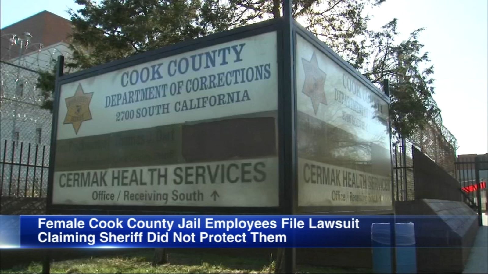 1600x900 Cook Co. Jail female employees file lawsuit against sheriff, claim inmate  harassment