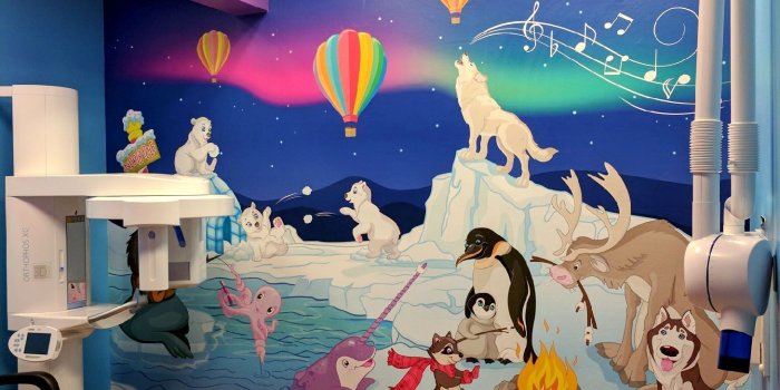 1458x1944 Check out this too cool custom mural we created for a Pediatric