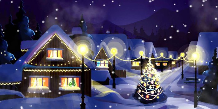 1024x768 Christmas Snowfall Animated Wallpaper - Free download and software