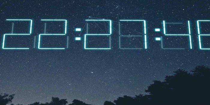 1366x768 Download Time lapse + 3D Digital Clock Wallpaper Engine Free