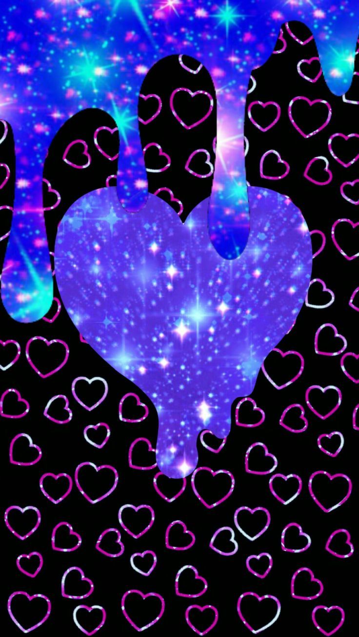 736x1306 Drippy hearts, made by me | beautiful heart | Heart wallpaper, Cool