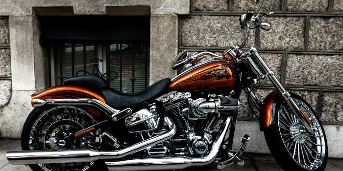 3840x2160 Wallpaper Harley-Davidson motorcycle, side view 3840x2160 UHD 4K
