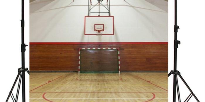 1272x1438 CSFOTO 3x5ft Background for Empty Sports Court Basketball Museum  Photography Backdrop Gym Stadium Interior Indoor Illuminated Light Bench  School Gym