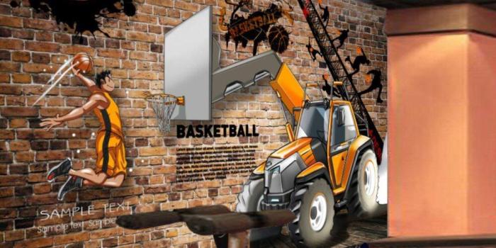 1000x800 Free Shipping Retro Basketball Stadium Background Wall Stadium Custom 3D  Decoration Mural Creative Gym Basketball Wallpaper-in Wallpapers from Home 