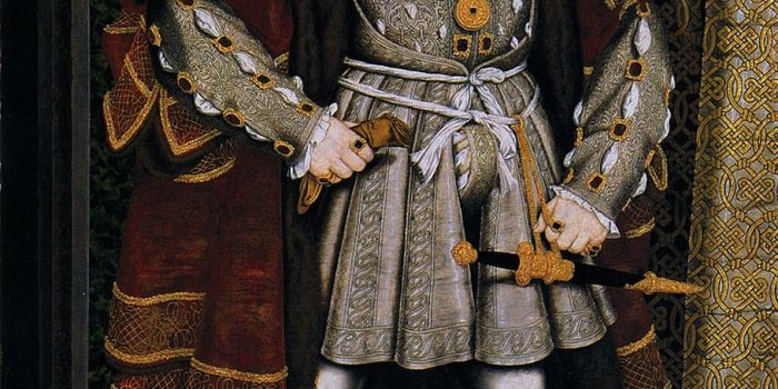 910x1567 HD wallpaper: man wearing medieval suit painting, hans holbeing