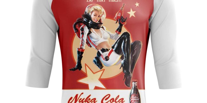 1700x1700 Men's t-shirt Nuka Cola Wallpaper Pin-up girl Fallout - IdolStore