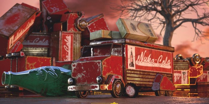 1332x850 Wallpaper Auto, Machine, Toy, Truck, Art, Art, Style, Rendering