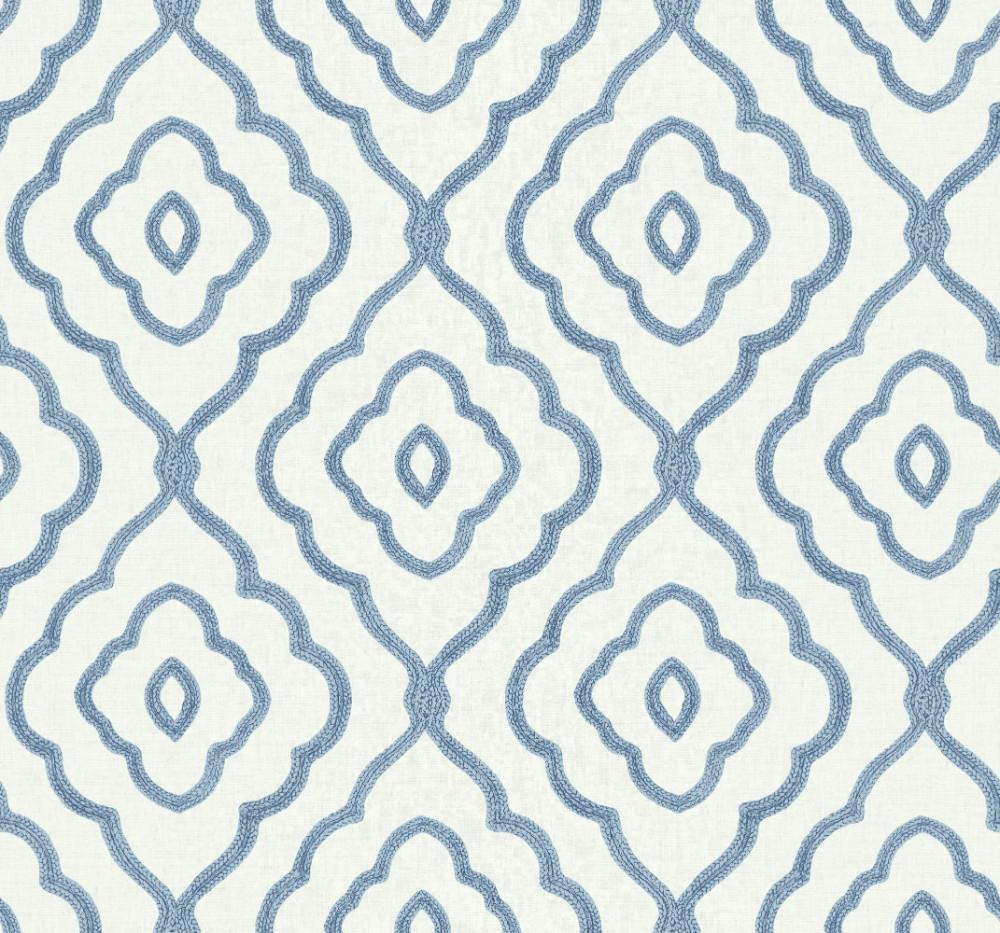 1000x933 Seaside Ogee Wallpaper in Blue Oasis from the Beach House Collection