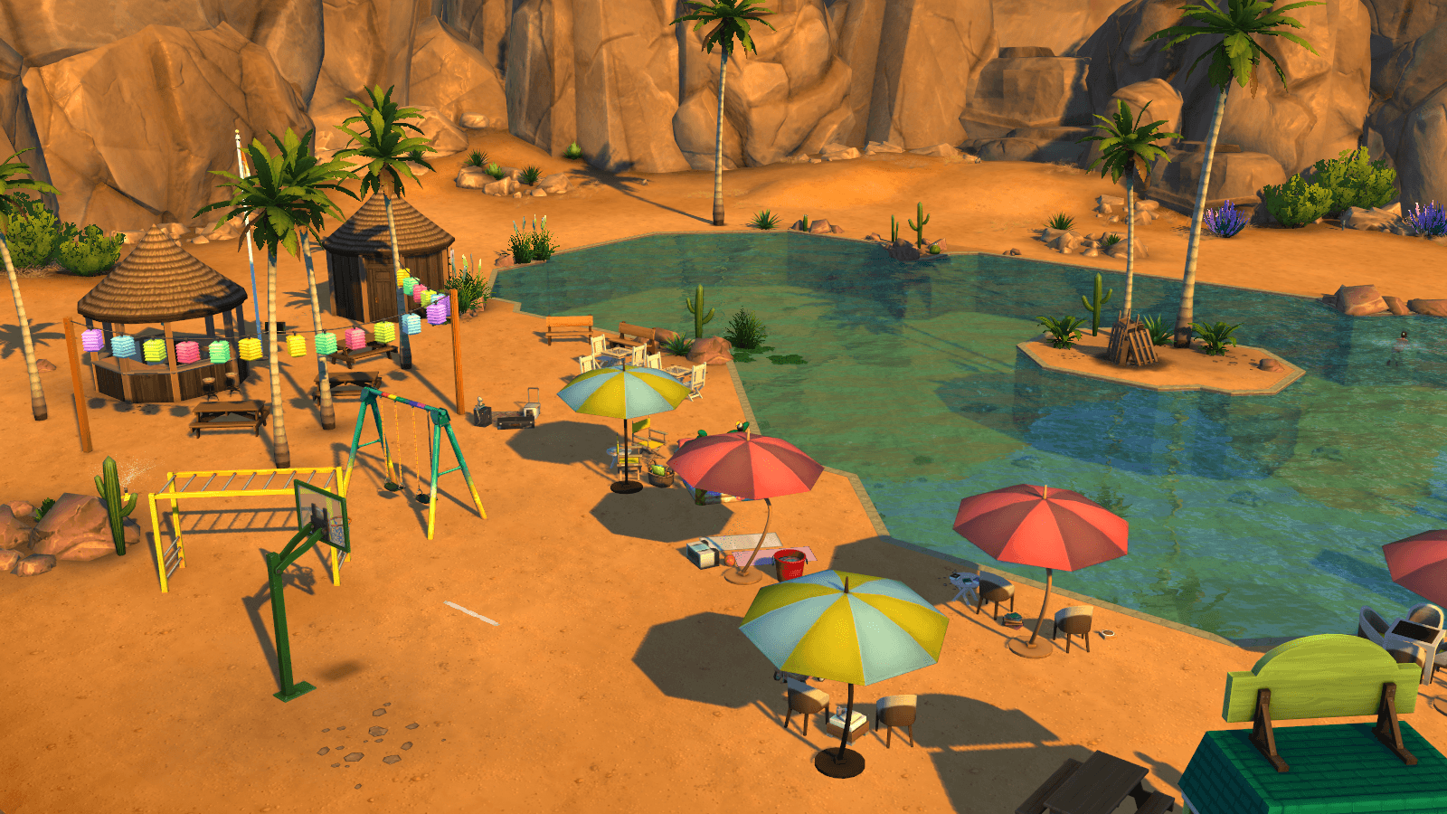 1600x900 Oasis Beach :) : Sims4